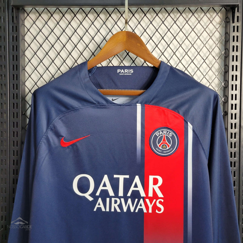 Camisa PSG Manga Longa Home 2023/24 - Torcedor Masculino