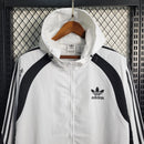 Windbreaker Adidas White And Black