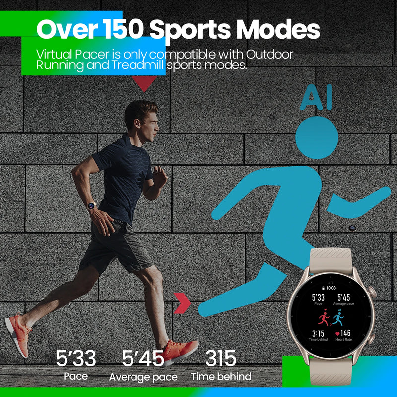 Amazfit GTR 3 Smartwatch 1.39" GPS Android IOS