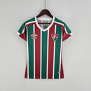 Camisola Feminina Fluminense I 22/23 - Vinho e Verde