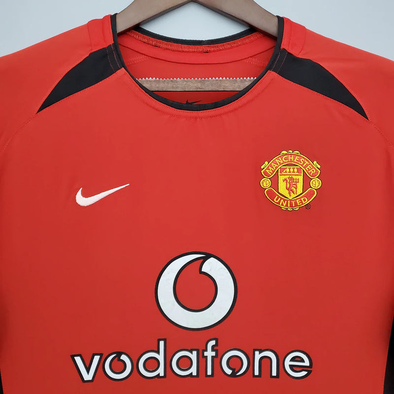Camisola Manga Longa Manchester United 03/04 - Vermelho