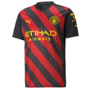 Camisola Manchester City II 22/23 - Vermelho e Preto