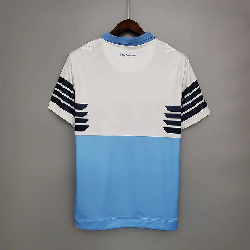Camisola Lazio Retrô 2014 Azul e Branca - Macron