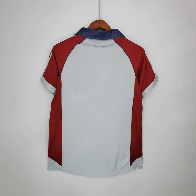 Camisola Bayern de Munique Retrô 1998/1999 - Vermelha e Cinza