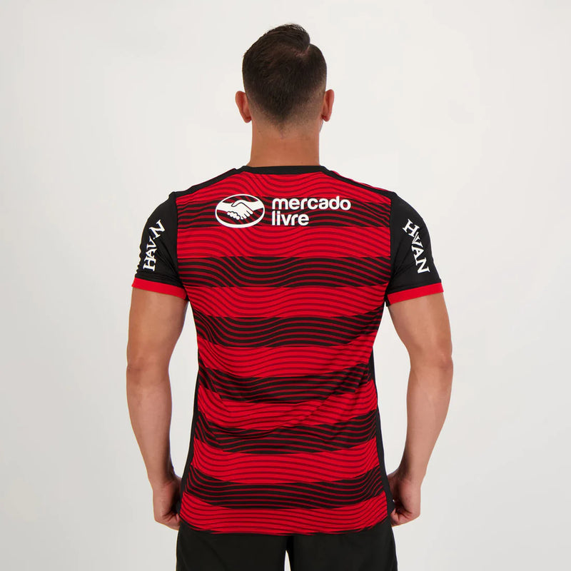 Camisola Flamengo I [Com Patrocínio] 22/23 - Rubro Negro