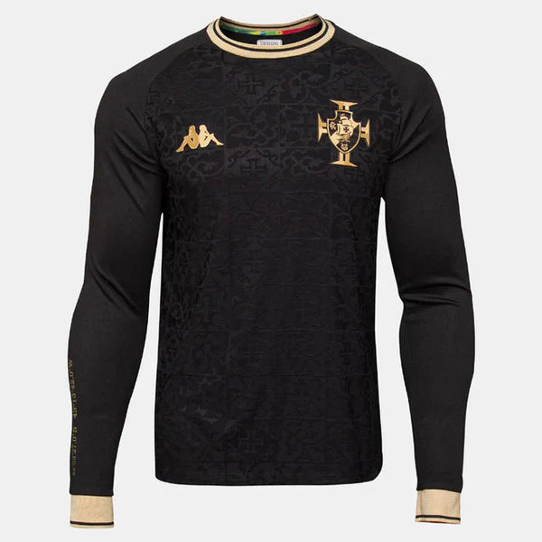 Camisola Manga Longa Vasco 22/23 - Preto e Dourado