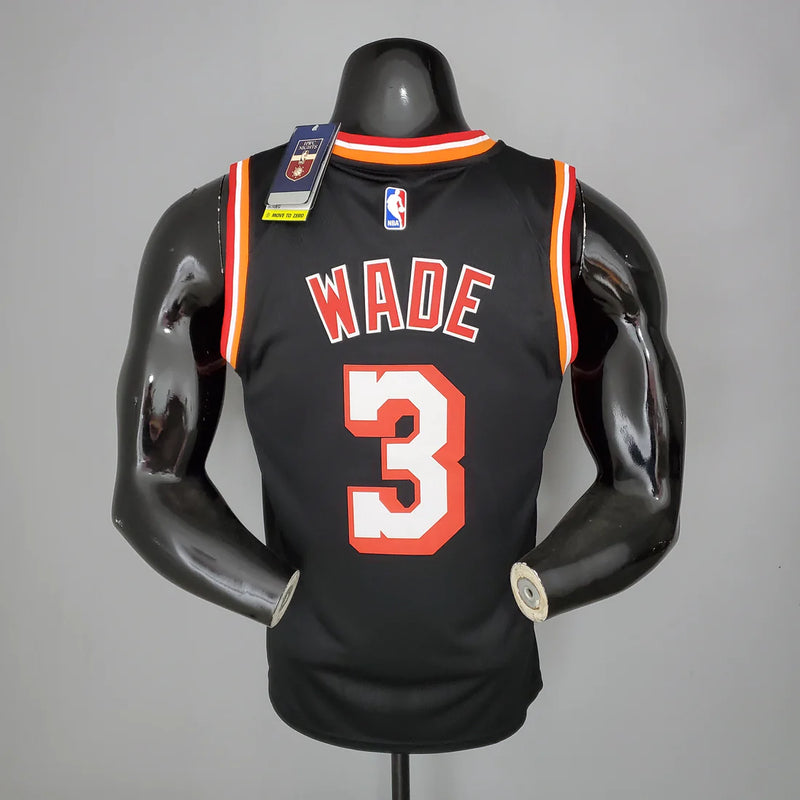Regata Miami Heat Retro Masculina - Preto