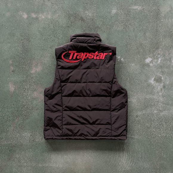 Trapstar Vest Hyperdrive Black and Red