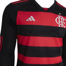 Camisola Manga Longa Flamengo I 24/25 - Vermelho e Preto