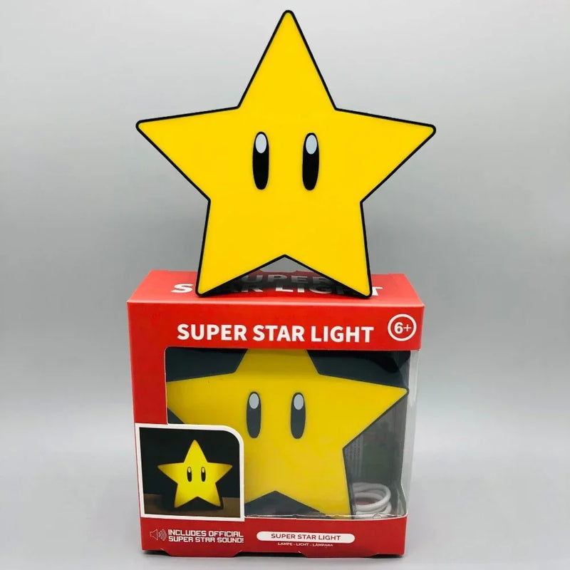 Led Ponto Mario Bros Luz Controle Jogo Decoração com Pequena Luz Noturna