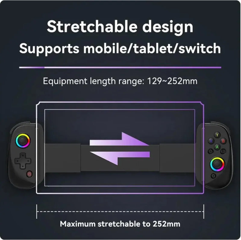 Gamepad Controller D8 Telescopic Joystick Para Android IOS PS3 PS4 Switch IPad