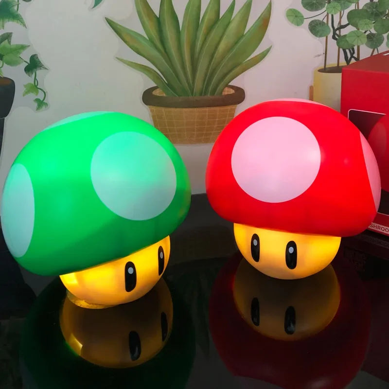 Led Ponto Mario Bros Luz Controle Jogo Decoração com Pequena Luz Noturna
