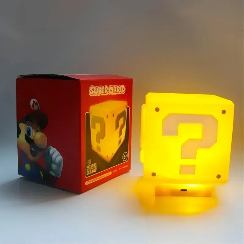 Led Ponto Mario Bros Luz Controle Jogo Decoração com Pequena Luz Noturna