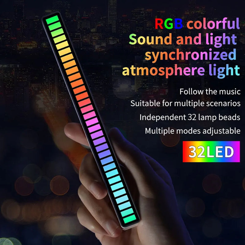 Bastão com Luzes 32 LEDS RGB  Controle por APP Para Setup Decoração