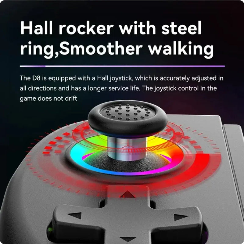 Gamepad Controller D8 Telescopic Joystick Para Android IOS PS3 PS4 Switch IPad
