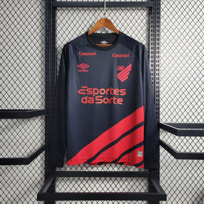 Camisola Athletico Paranaense Away Modelo Torcedor Manga Longa 23/24