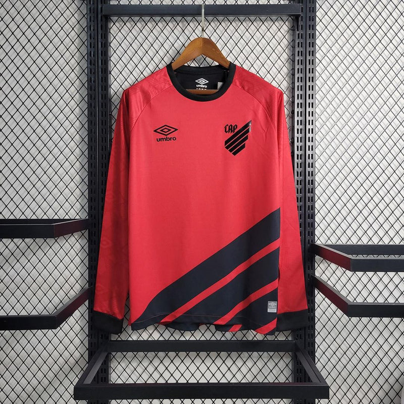 Camisola Athletico Paranaense Modelo Torcedor Manga Longa 23/24