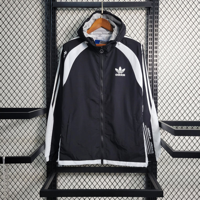 Windbreaker Adidas Black and White