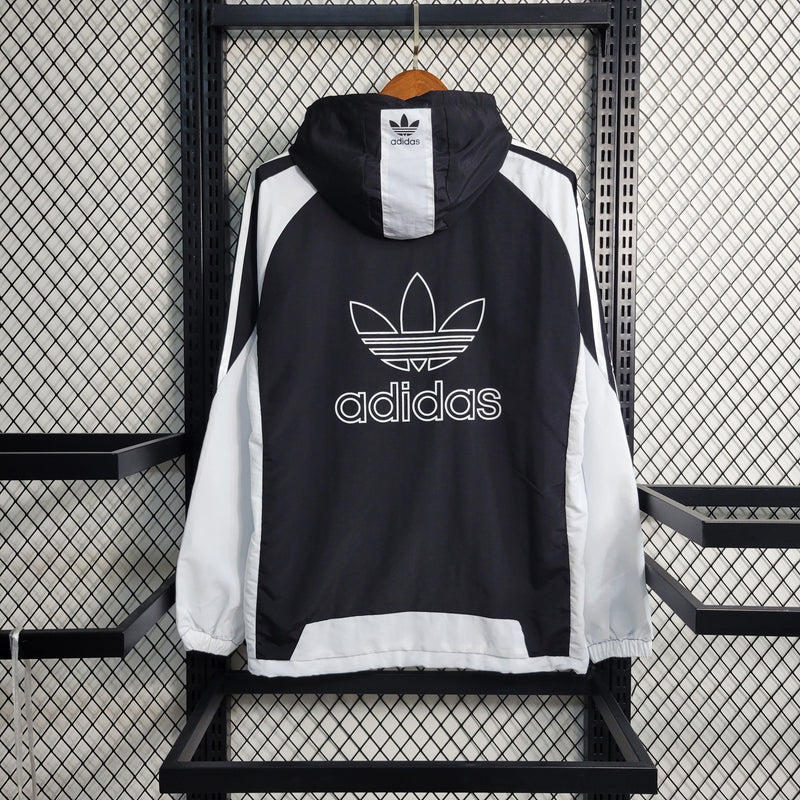 Windbreaker Adidas Black and White
